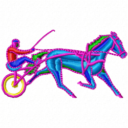 Horses Embroidery Design 12